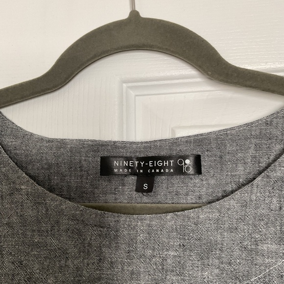 Gray Linen Blouse - Picture 6 of 6